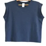 חולצה ללא שרוול - שחף - נייבי