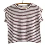 חולצה ללא שרוול - שחף - שקפקף פסים חמרה