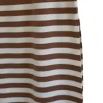 חצאית פסים - שמנת/מוקה