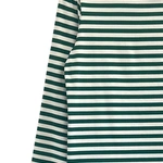 חולצת טי פסים קלאסית - ירוק/לבן - מארה