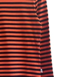 חולצת טי פסים קלאסית - כתום/נייבי - מארה