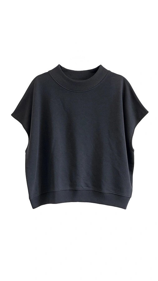 חולצת ג׳יין ללא שרוול - גרפיט