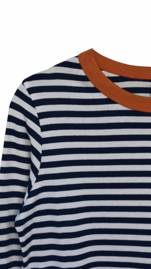 חולצת פסים - נייבי/חרדל - עידית