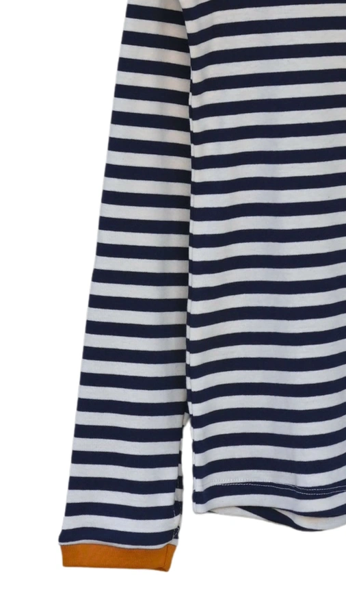 חולצת פסים - נייבי/חרדל - עידית