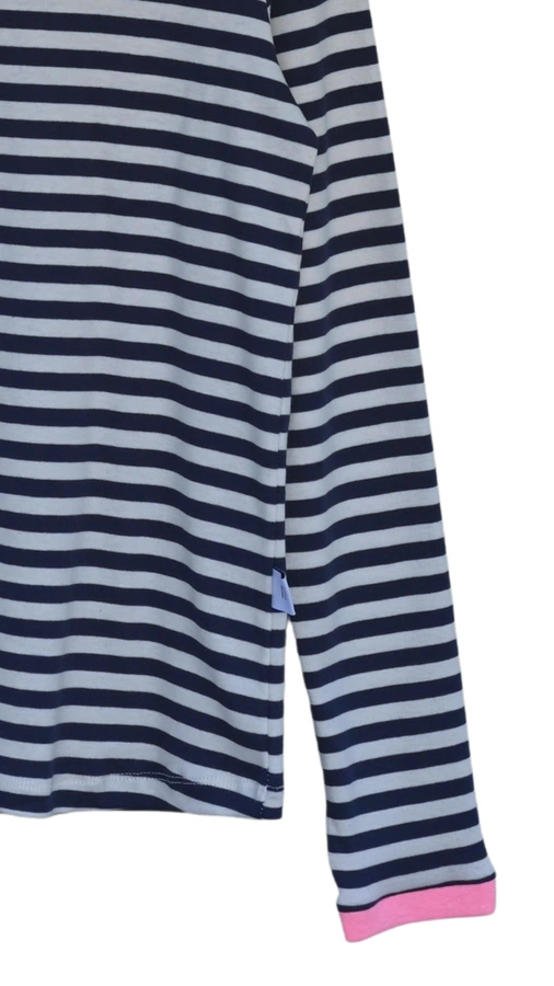 חולצת פסים - נייבי/ורוד ניאון - עידית