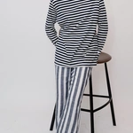 גולף כותנה אורגנית - פסים כאמל - אן