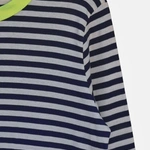 חולצת פסים - נייבי/צהוב ניאון - עידית