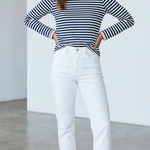 חולצת פסים - נייבי/ורוד בייבי - עידית