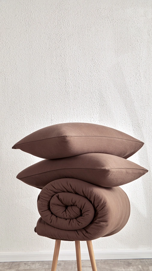 זוג ציפיות לכריות - שוקולד מריר