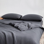 סט סדין + ציפיות - 100% טטרה כותנה - גרפיט