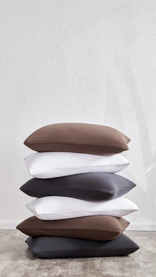 זוג ציפיות לכריות - שוקולד מריר