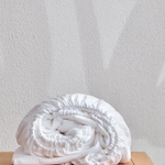 סט סדין + ציפיות - 100% טטרה כותנה - לבן