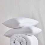 זוג ציפיות לכריות - לבן