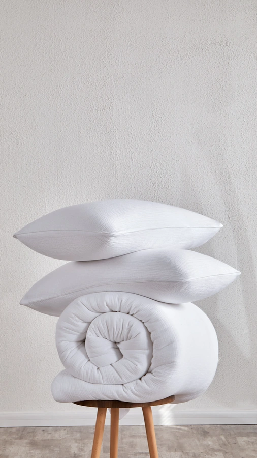 זוג ציפיות לכריות - לבן