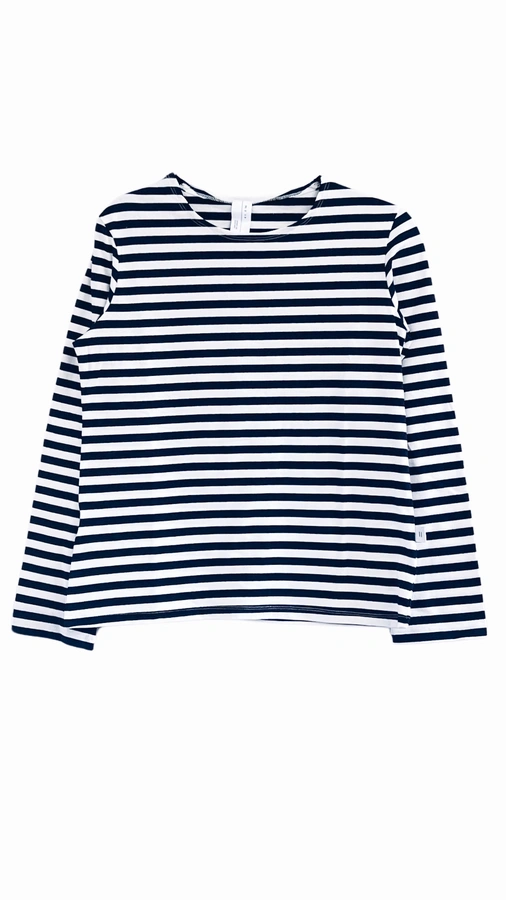 חולצת טי פסים נייבי קלאסית - מארי
