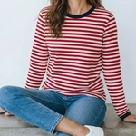 חולצת פסים - אדום/נייבי - דיתי