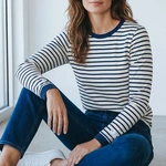 חולצת פסים ברטון - נייבי/נייבי - דיתי