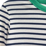 חולצת פסים ברטון - נייבי/ירוק - דיתי