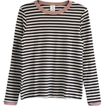 חולצת פסים - שוקולד/ורוד - דיתי