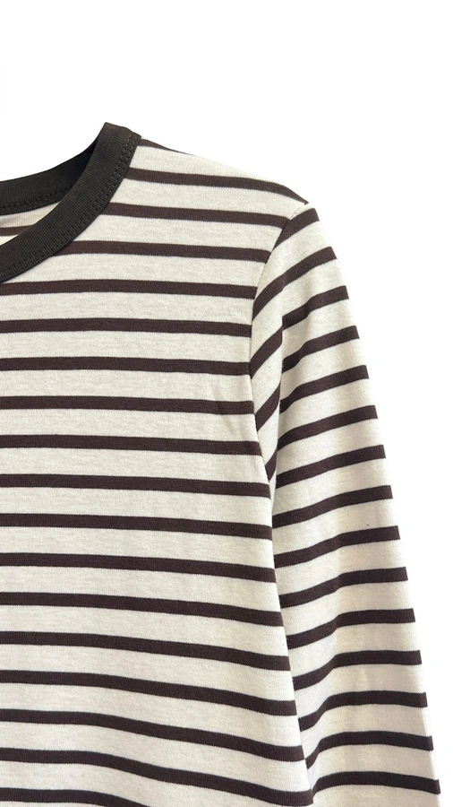 חולצת פסים ברטון - שוקולד/שוקולד - דיתי