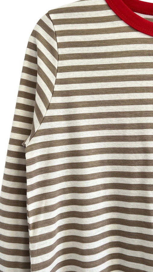 חולצת פסים - חול/אדום - דיתי