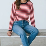 חולצת פסים - אדום/נייבי - דיתי