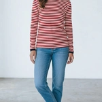 חולצת פסים - אדום/נייבי - דיתי