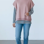 חולצת ג׳יין ללא שרוול - ורוד