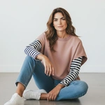 חולצת ג׳יין ללא שרוול - ורוד