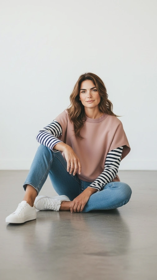 חולצת ג׳יין ללא שרוול - ורוד